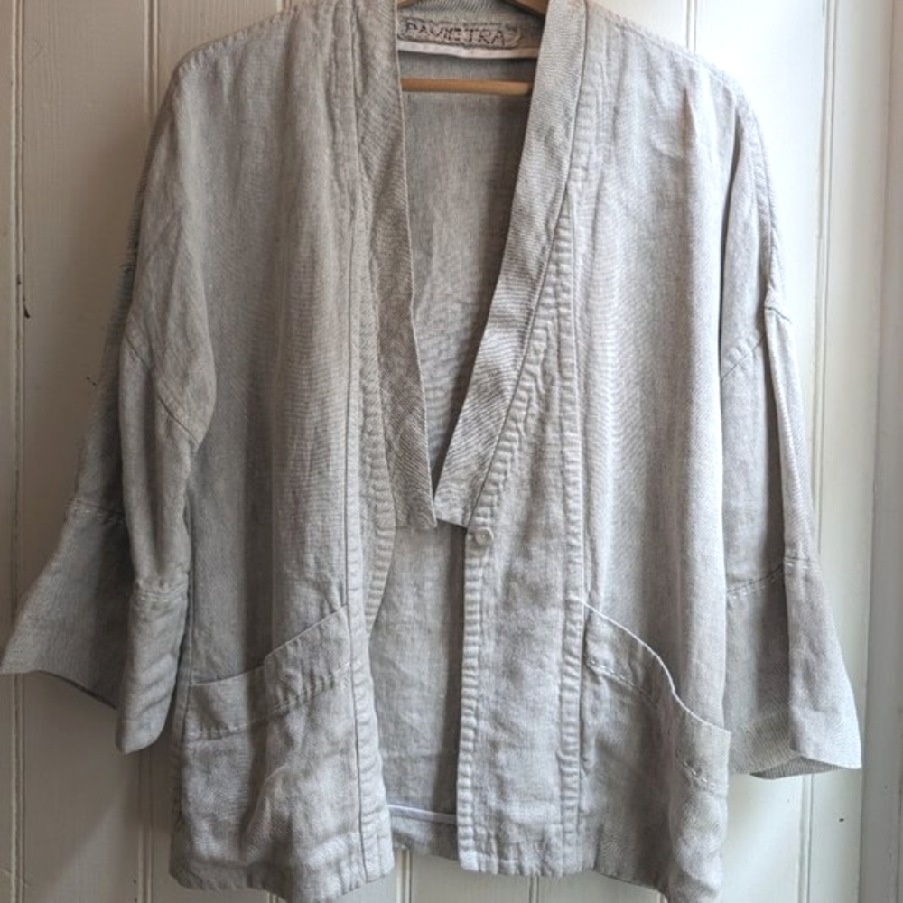 Pavietra Linen Kimono Jacket